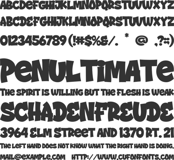 Street Drips font preview