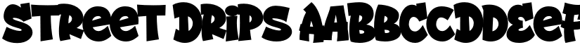 Street Drips font