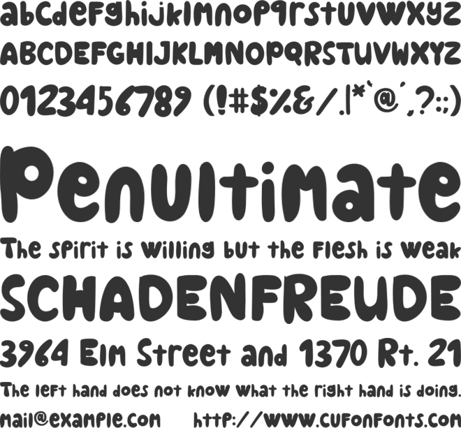 Pastiera font preview