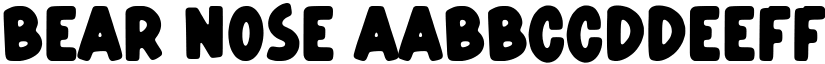 Bear Nose font