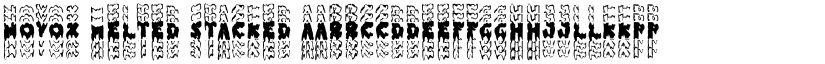 Novox Melted Stacked font