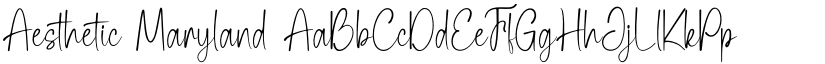 Aesthetic Maryland font