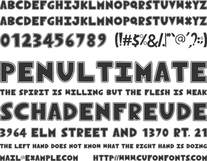 Novox Varsity font preview