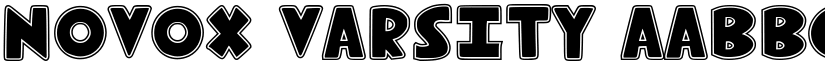 Novox Varsity font