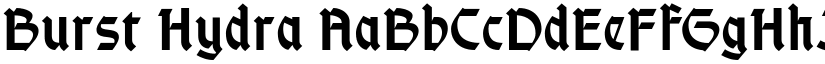 Burst Hydra font