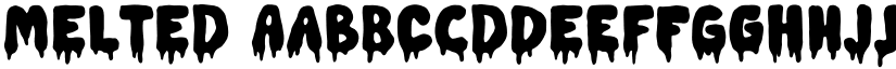 MELTED font