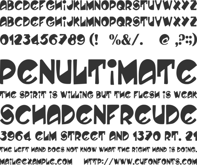 Ninja Turtles font preview