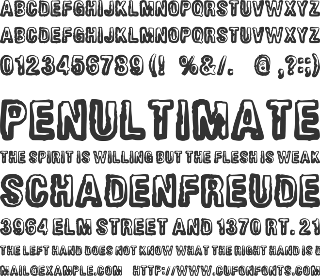 Mystery Rimba font preview