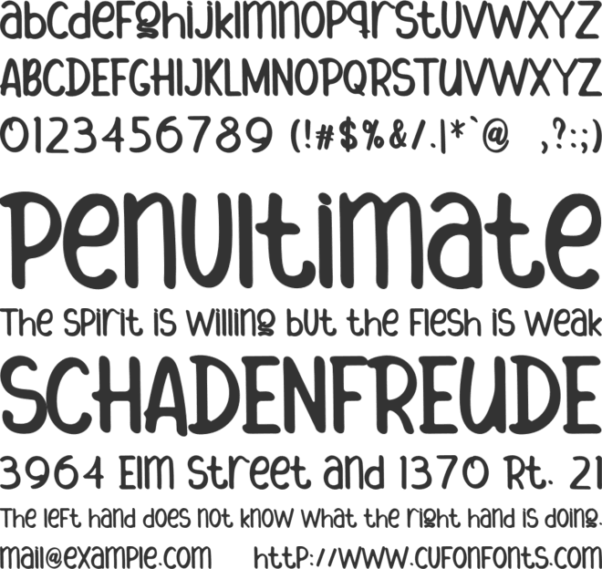 Hair Stylish font preview