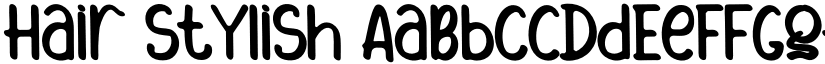 Hair Stylish font