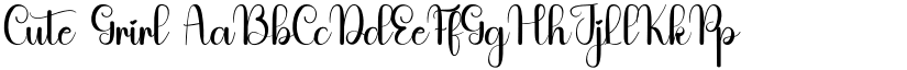 Cute Grirl font
