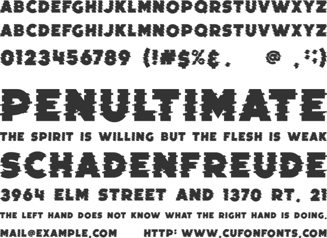 NEOGLITCH font preview