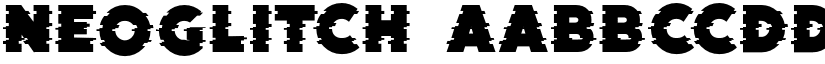 NEOGLITCH font