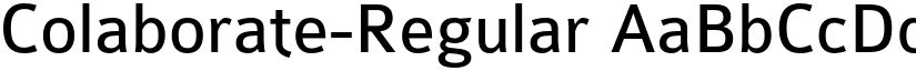 Colaborate-Regular font
