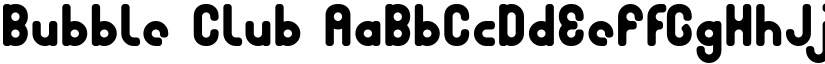 Bubble Club font