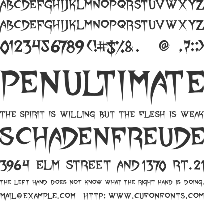 KARTEJI font preview