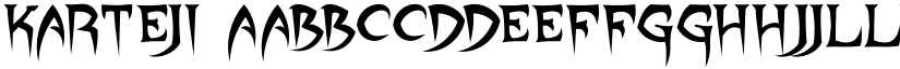 KARTEJI font