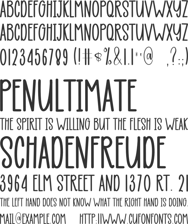 Garden  Flags font preview