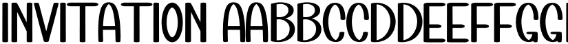 Invitation font