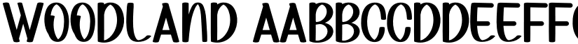 Woodland font