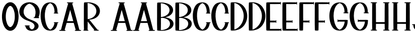 Oscar font
