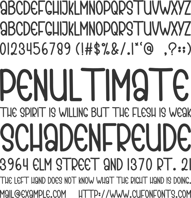 SPRING HANDMADE font preview