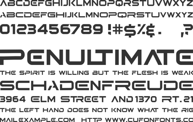 BRISTON font preview