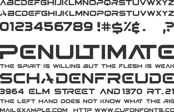 ASTRA font preview