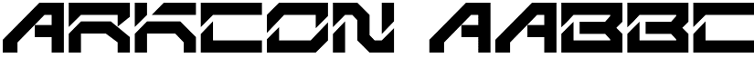 ARKCON font