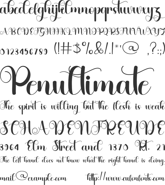 Vintage Board font preview