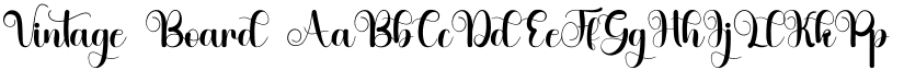 Vintage Board font