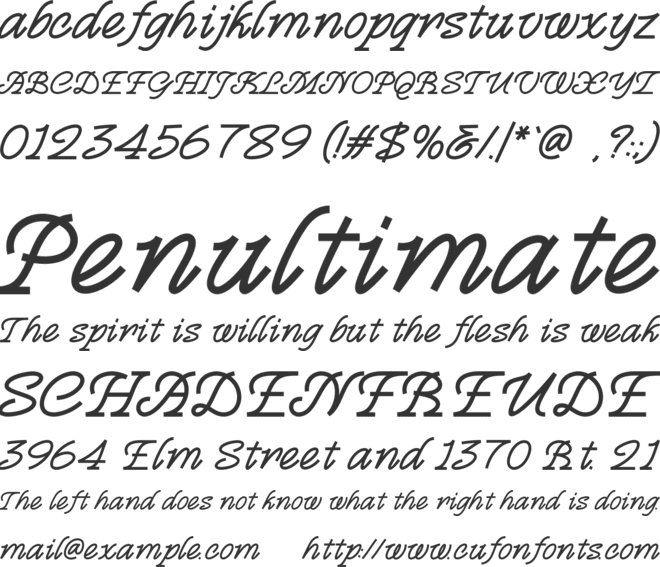 Methin font preview