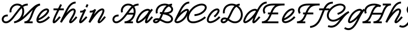 Methin font