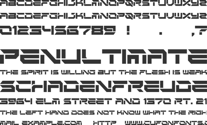 MOREXIN font preview