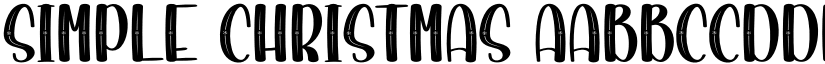 Simple Christmas font