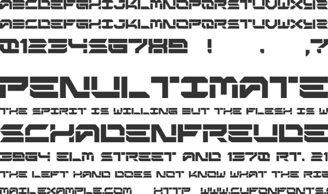 MAGISTER font preview