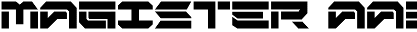 MAGISTER font