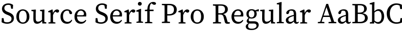 Source Serif Pro Regular font