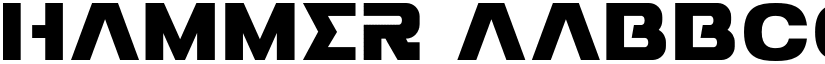HAMMER font