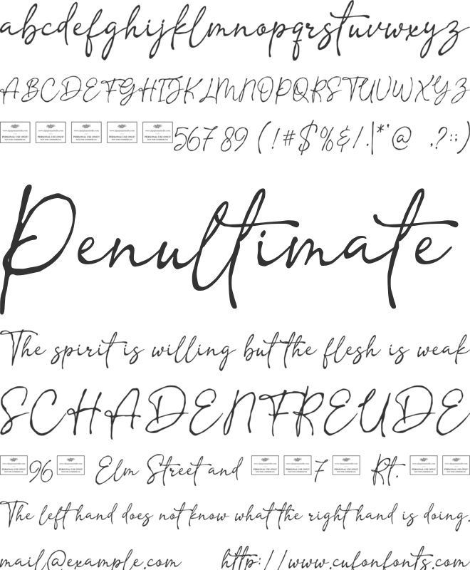 Bearish Free font preview