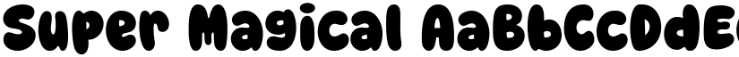 Super Magical font