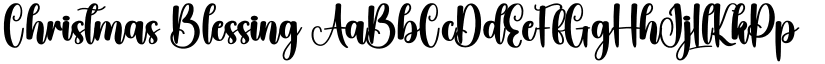 Christmas Blessing font