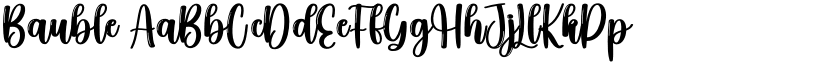 Bauble font