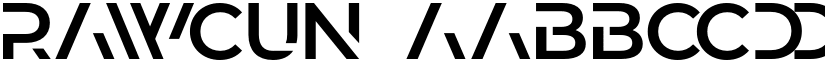 RAWCUN font