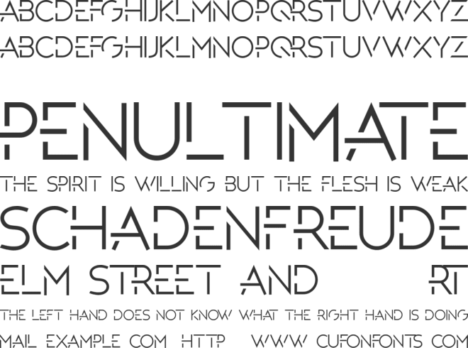 QubeGenix font preview