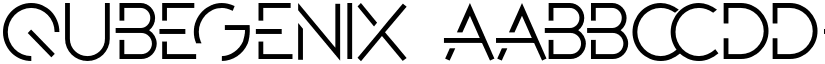 QubeGenix font
