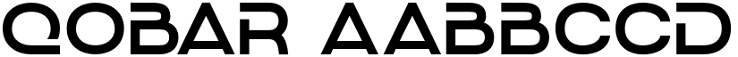 QOBAR font