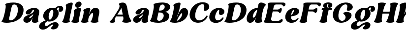 Daglin font