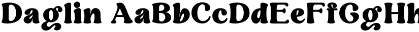 Daglin font
