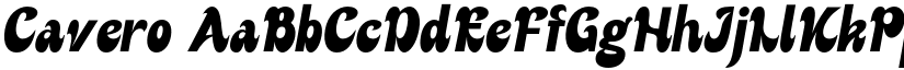 Cavero font